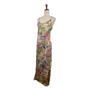 New Johnny Was Gigianna Floral Print Maxi Dress Sleeveless Size Medium  $280